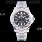  New ARF 904L Steel Rolex Yachtmaster 37mm Watch - Swiss-2836 Rhodium Dial